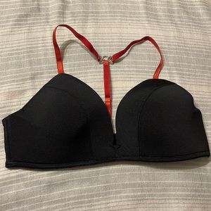 Free People Black T Strap Bra